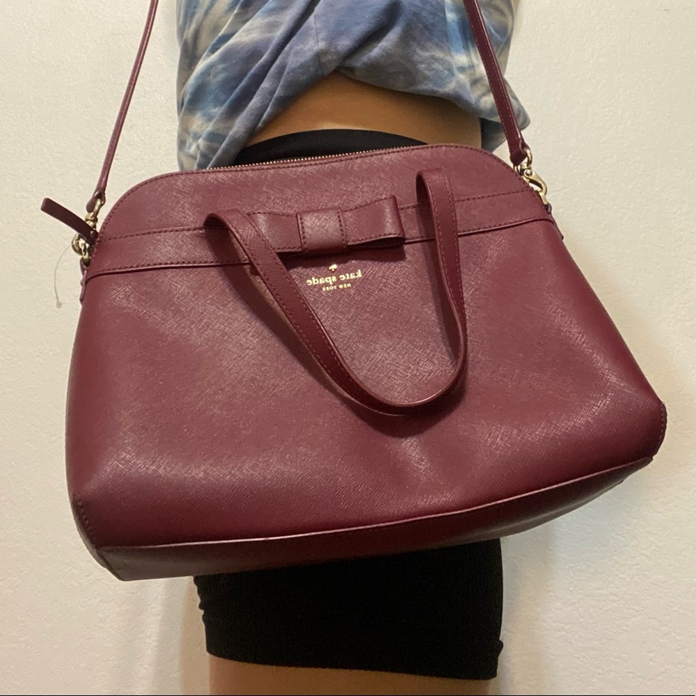 Burgundy Kate Spade Satchel